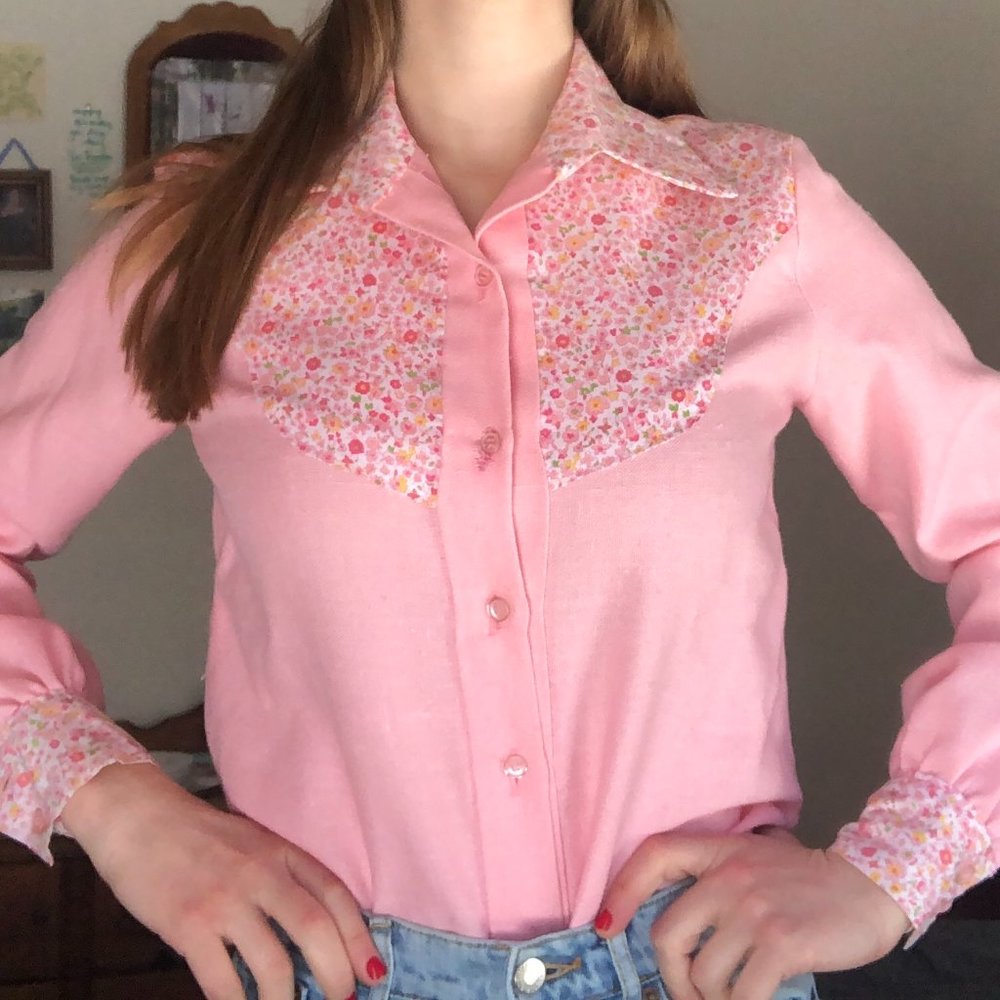 Vintage 70's Cowgirl Shirt